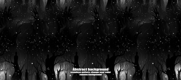 spooky skulls amp ghosts glittering halloween background