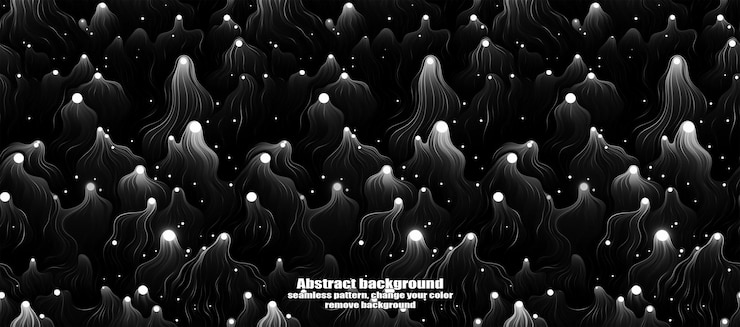 PSD spooky skulls amp ghosts glittering halloween background