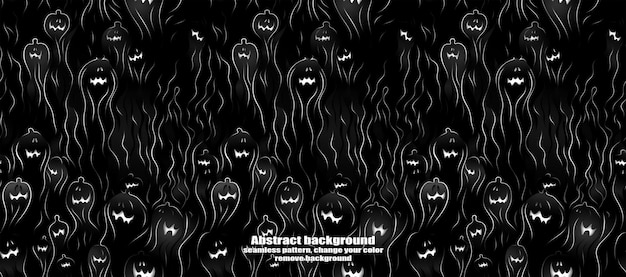 PSD spooky skulls amp ghosts glittering halloween background