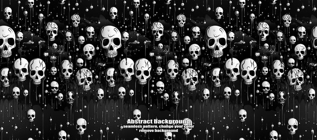 spooky skulls amp ghosts glittering halloween background