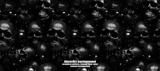 PSD spooky skulls amp ghosts glittering halloween background