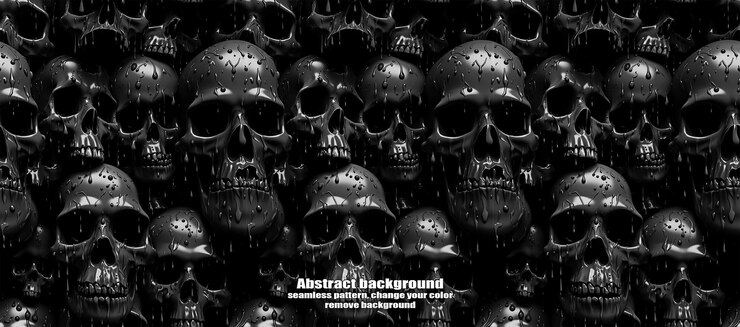 PSD spooky skulls amp ghosts glittering halloween background