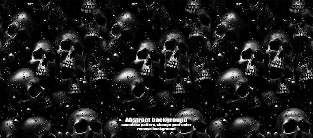 PSD spooky skulls amp ghosts glittering halloween background