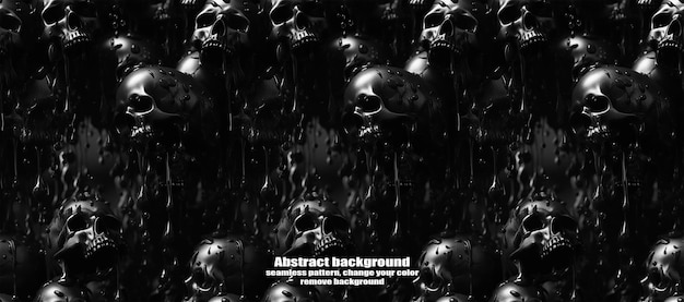 PSD spooky skulls amp ghosts glittering halloween background