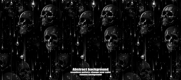 PSD spooky skulls amp ghosts glittering halloween background