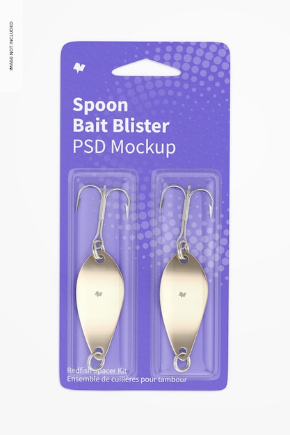 spoon bait blister mockup