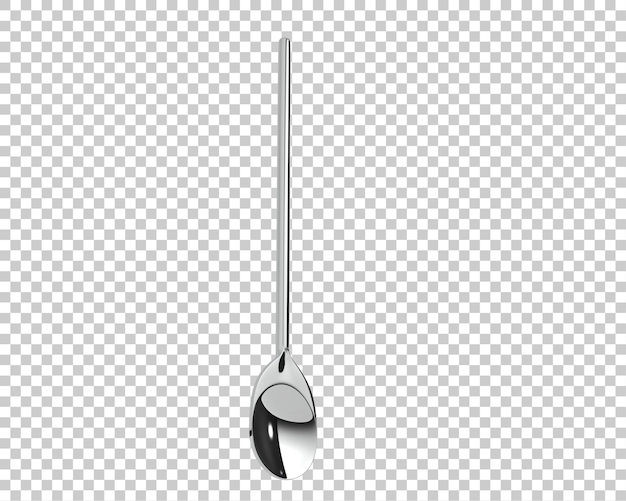 PSD spoon on transparent background 3d rendering illustration