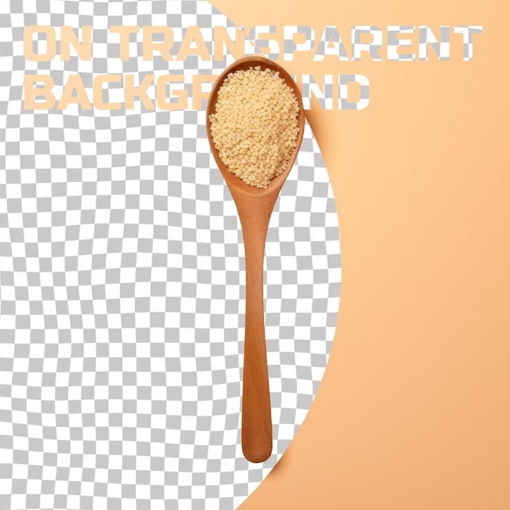 PSD a spoon with a spoon that says  transparent  on it