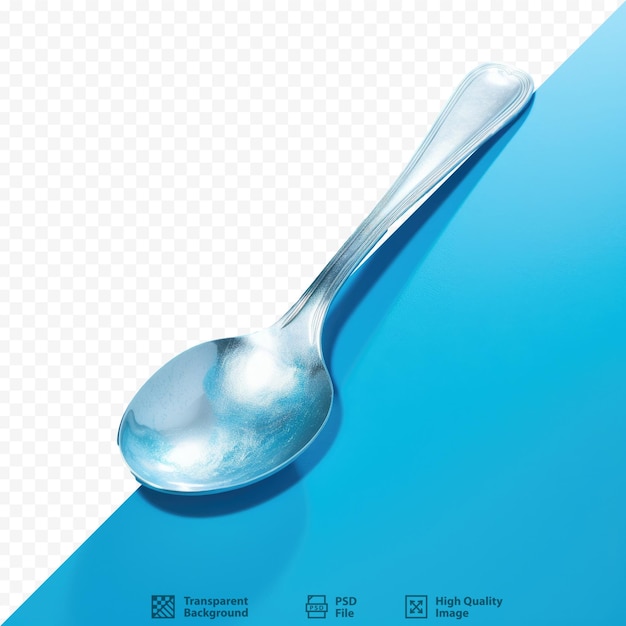 PSD a spoon with the word 