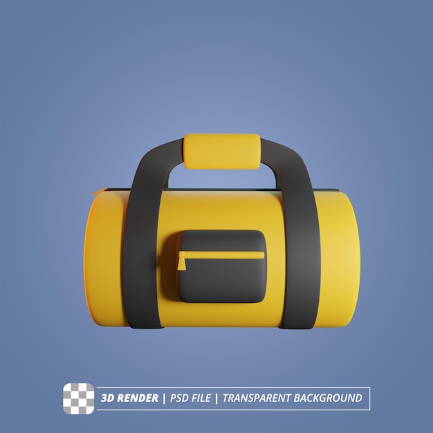 Sport Bag 3D Render Izolowane Zdjęcia