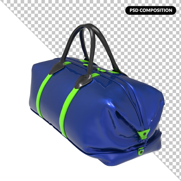 PSD sport bag isolated 3d