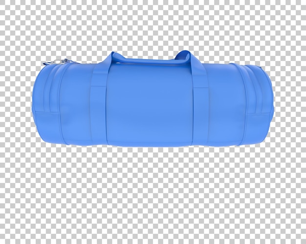 PSD sport bag isolated on transparent background 3d rendering illustration