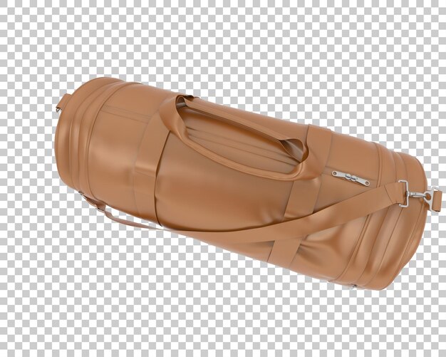 PSD sport bag isolated on transparent background 3d rendering illustration