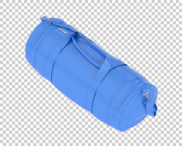 PSD sport bag isolated on transparent background 3d rendering illustration