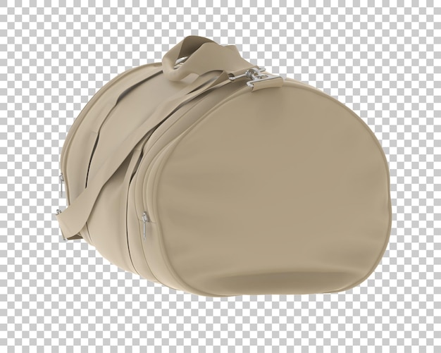 Sport bag isolated on transparent background 3d rendering illustration