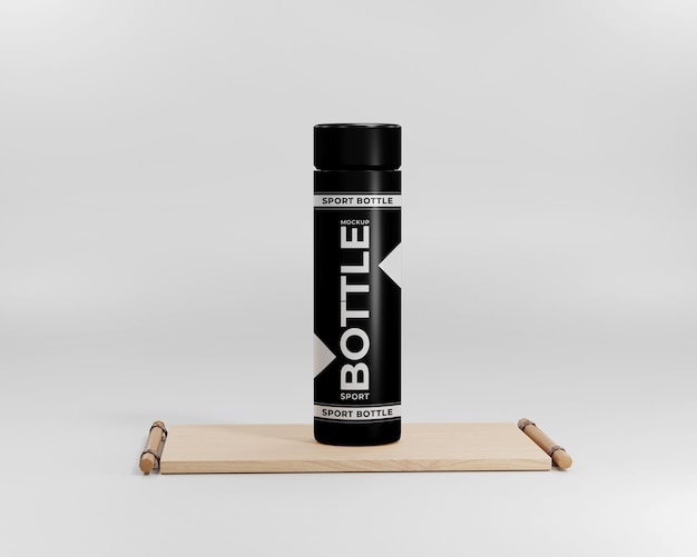 PSD sport bottle mockup minimal design