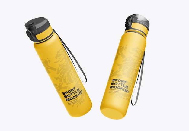 Sport bottle mockup