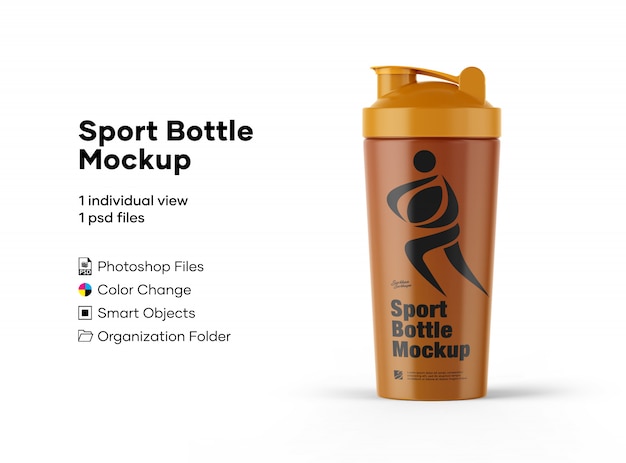 PSD sport bottle mockup