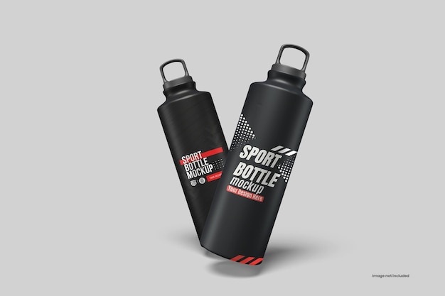 PSD mockup di bottiglia sportiva