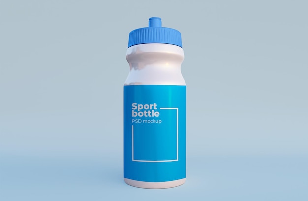 Sport bottle packaging mockup