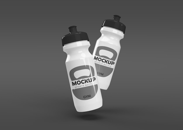 Sport bottles mockup_full editable psd file