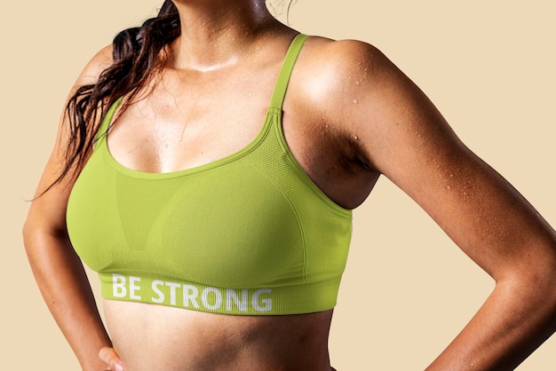 Sport bra mockup vrouwen39s mode bewerkbaar ontwerp psd