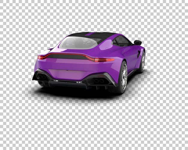 sport car isolated on background 3d rendering illustration