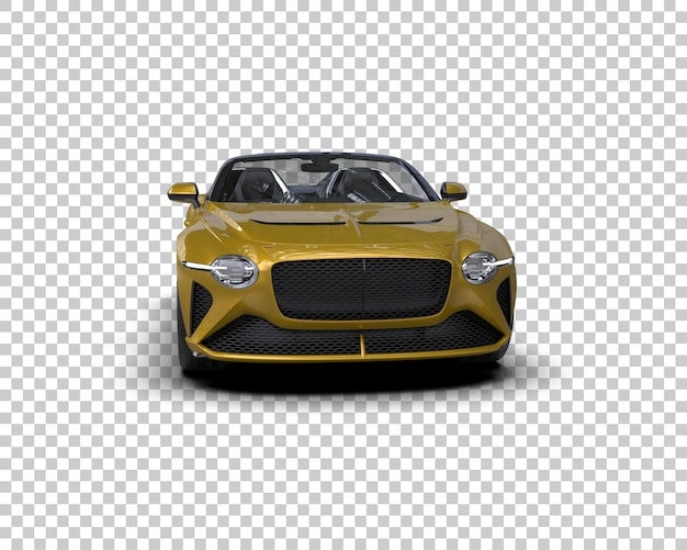 スポーツカーが背景に隔離された 3D レンダリングイラスト