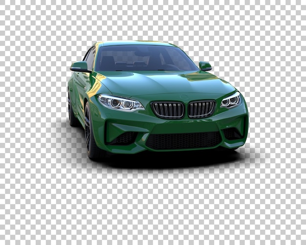 スポーツカーが背景に隔離された 3D レンダリングイラスト