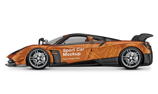 Sport car mockup