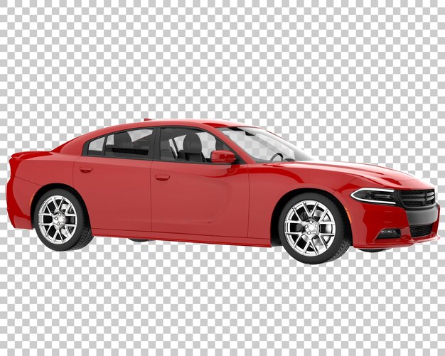 PSD 透明な背景にスポーツカー。 3 d レンダリング - イラスト