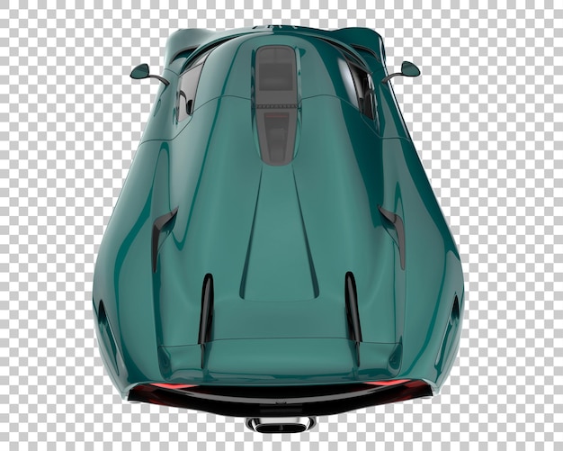 Auto sportiva su sfondo trasparente. rendering 3d - illustrazione