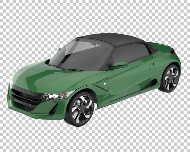 Sport car on transparent background. 3d rendering - illustration