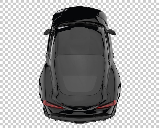 Sport car on transparent background. 3d rendering - illustration