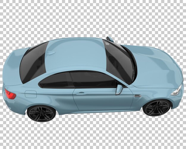 Auto sportiva su sfondo trasparente. rendering 3d - illustrazione