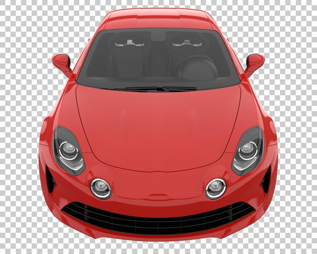 PSD sport car on transparent background. 3d rendering - illustration