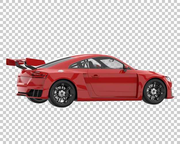 PSD auto sportiva su sfondo trasparente. rendering 3d - illustrazione