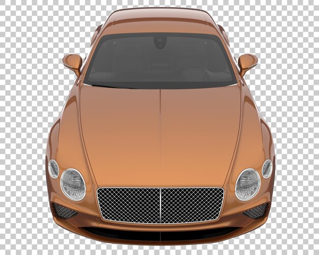 PSD sport car on transparent background. 3d rendering - illustration