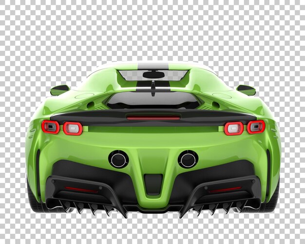 PSD auto sportiva su sfondo trasparente. rendering 3d - illustrazione