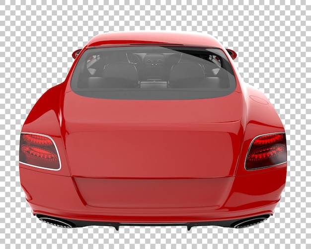 Auto sportiva su sfondo trasparente. rendering 3d - illustrazione