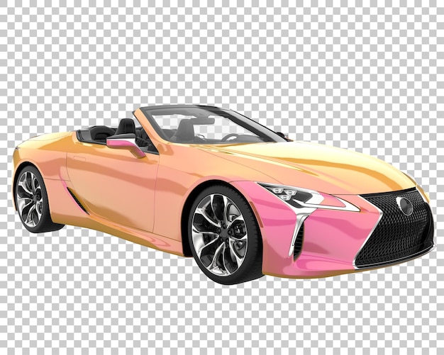 PSD auto sportiva su sfondo trasparente. rendering 3d - illustrazione