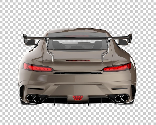 PSD auto sportiva su sfondo trasparente. rendering 3d - illustrazione