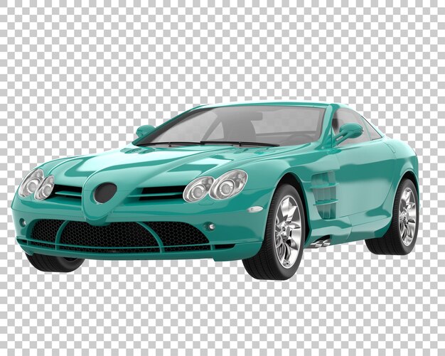 PSD auto sportiva su sfondo trasparente. rendering 3d - illustrazione