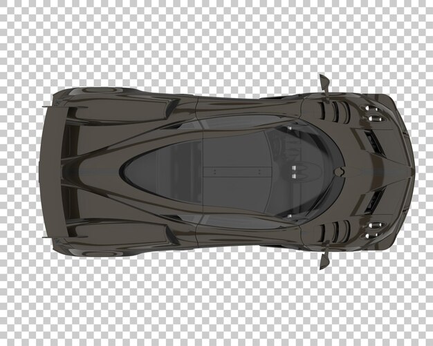 Auto sportiva su sfondo trasparente. rendering 3d - illustrazione