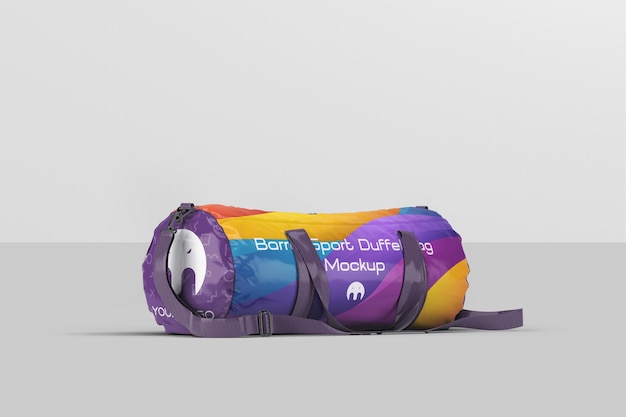 Sport duffle bag mockup