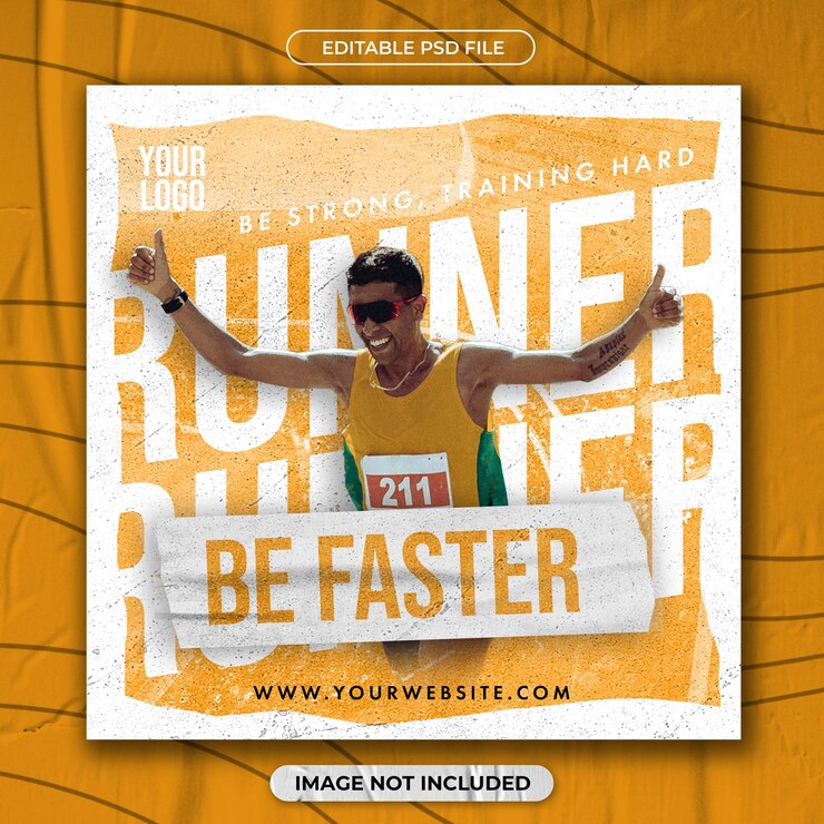 PSD sport event flyer or social media template