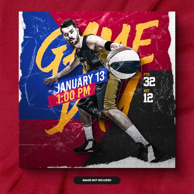 Sport event flyer template