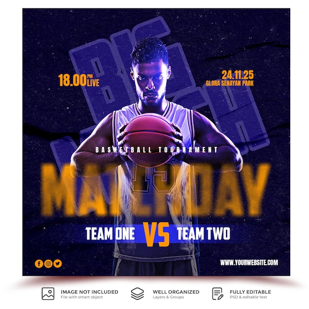 Sport event flyer template