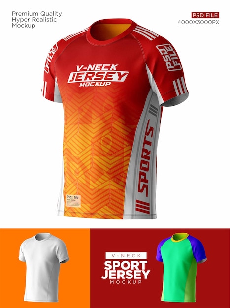 Sport jersey mockup