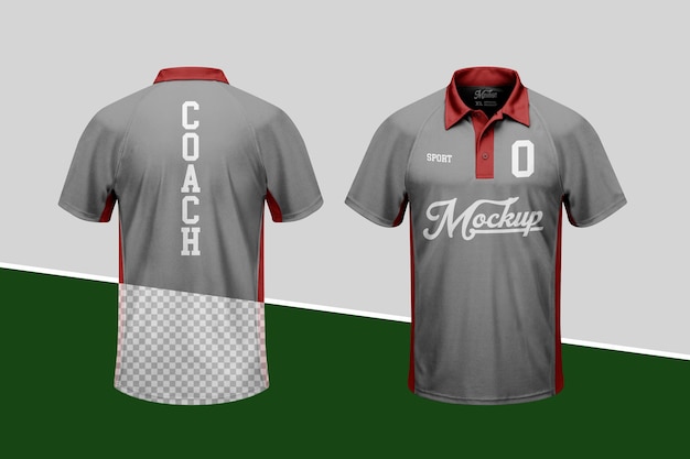 Mockup di polo sportiva